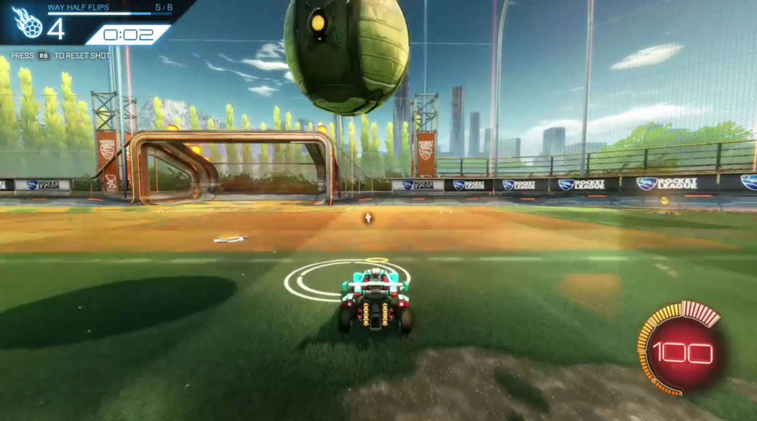 What is a half flip in Rocket League